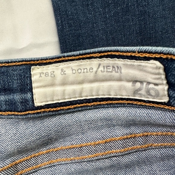 RAG & BONE STRETCH SKINNY JEANS Low rise slim through hip & thigh ankle length - Picture 4 of 7